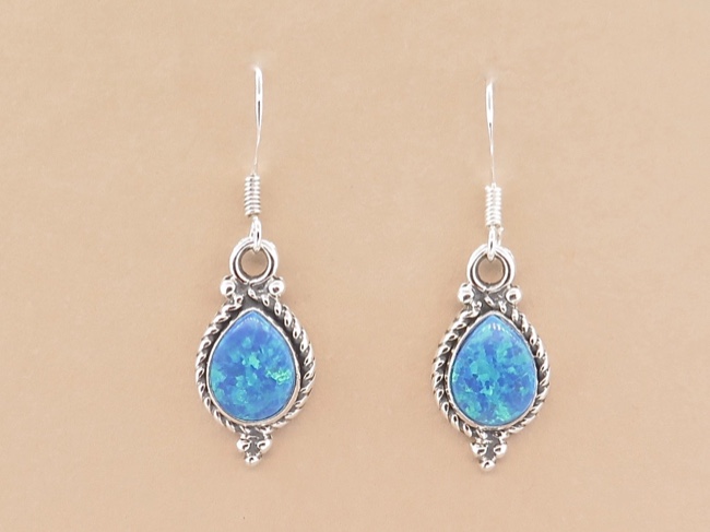 Opal Tear Earrings - Click Image to Close