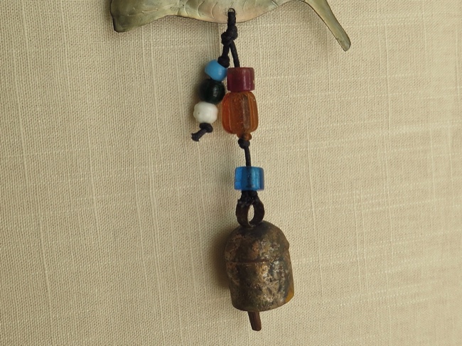 Hummingbird Chime with Handmade Beads from India - Click Image to Close