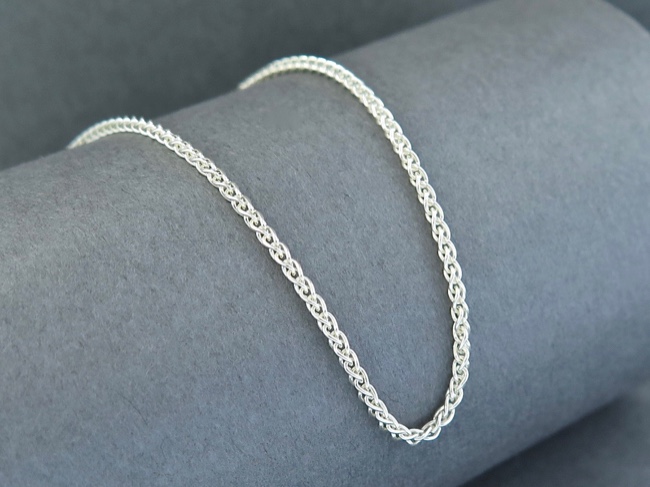Chain Sterling Spiga 20in - Click Image to Close