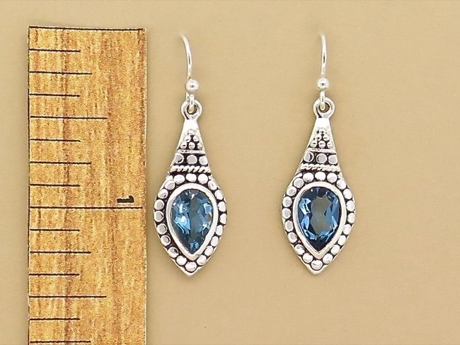 Blue Topaz Dotted Tears - Click Image to Close