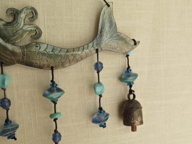 Gracefully Floating Mermaid Chime with Beads - Click Image to Close