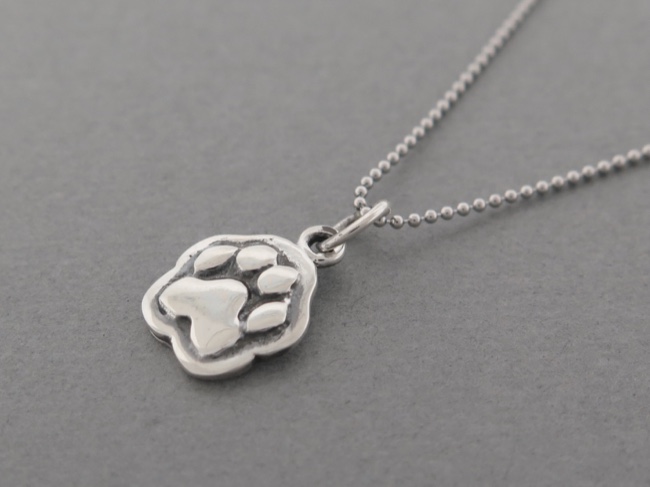 Sterling Puppy Print - Click Image to Close