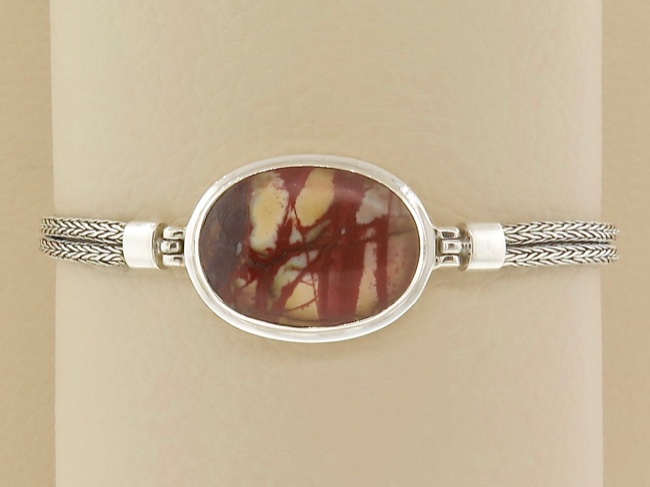 Red Creek Jasper Bracelet - Click Image to Close