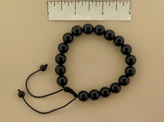 10mm Black Onyx Beads - Click Image to Close