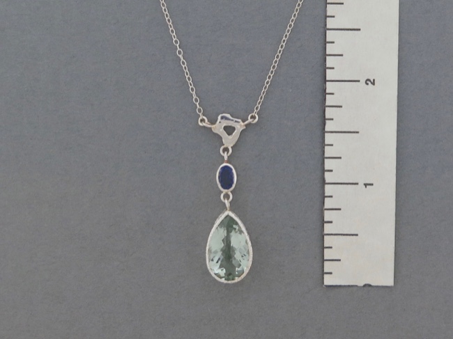 Green Amethyst Teardrop - Click Image to Close