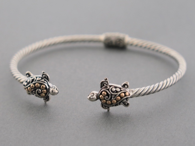 Turtle Ornate Cuff - Click Image to Close