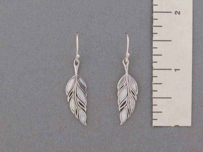 Sterling Feathers Inlaid - Click Image to Close