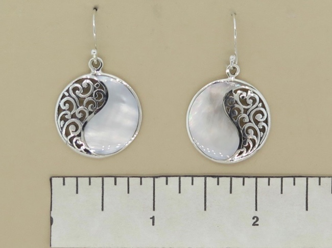 Mother of Pearl Dangles - Click Image to Close