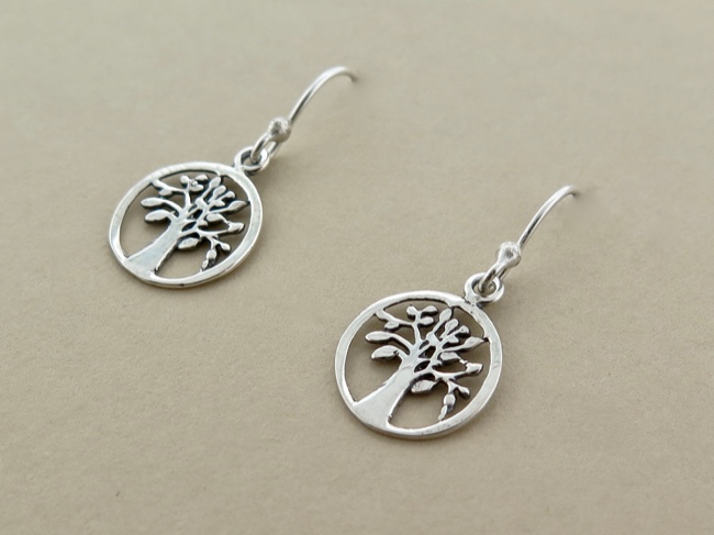Tree of Life Earrings - Click Image to Close