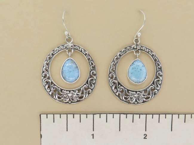 Larimar Tear in Circle - Click Image to Close