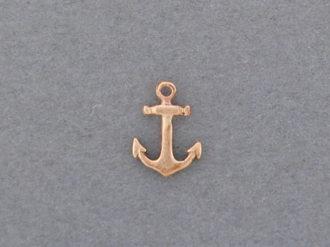 Gold Anchor Single Post - Click Image to Close