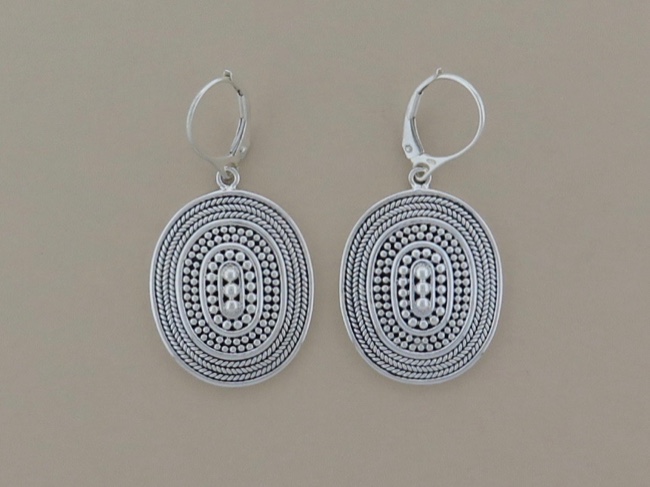 Sterling Dotted Ovals - Click Image to Close