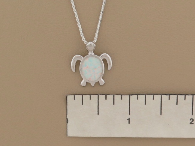Opal Turtle Necklace - Click Image to Close