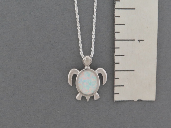 Opal Turtle Necklace - Click Image to Close