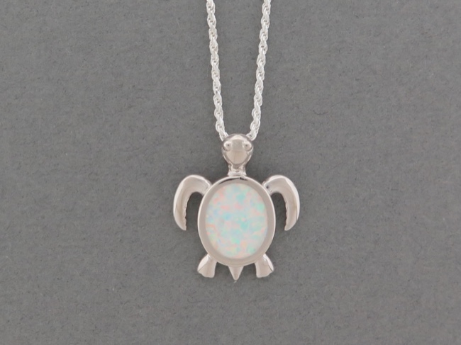 Opal Turtle Necklace - Click Image to Close