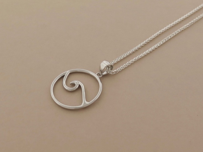 Wave Necklace - Click Image to Close