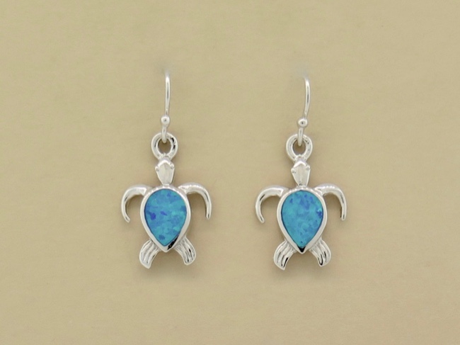 Opal Turtle Dangles - Click Image to Close