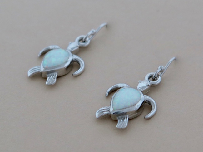 Opal Turtle Dangles - Click Image to Close