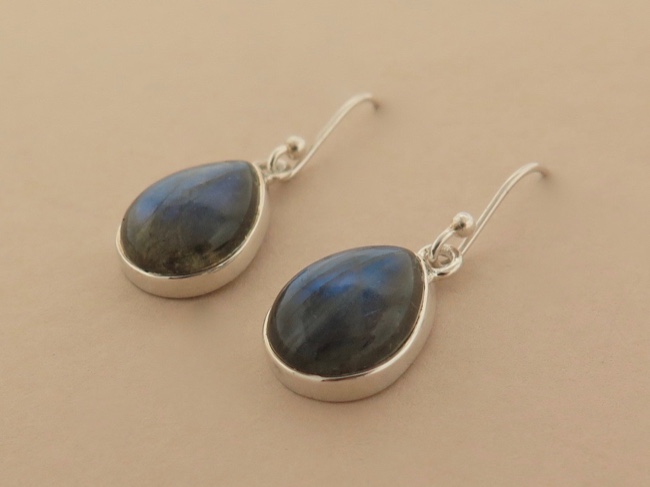 Labradorite Earrings - Click Image to Close