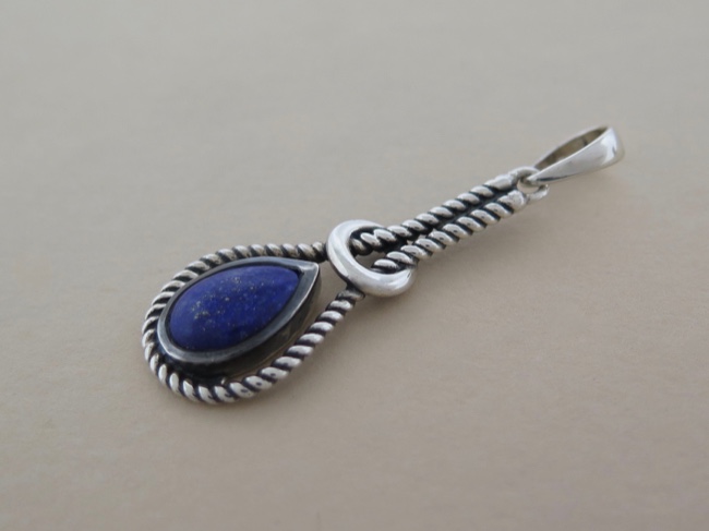 Lapis Lasso Pendant - Click Image to Close