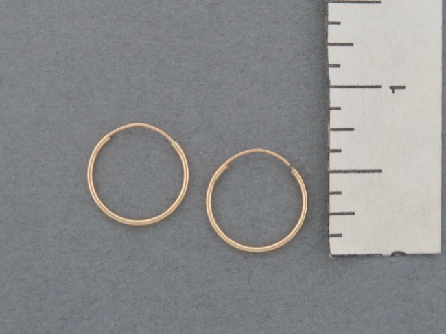 14k Endless Hoops - Click Image to Close