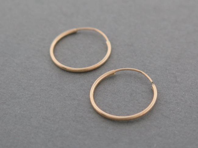 14k Endless Hoops - Click Image to Close