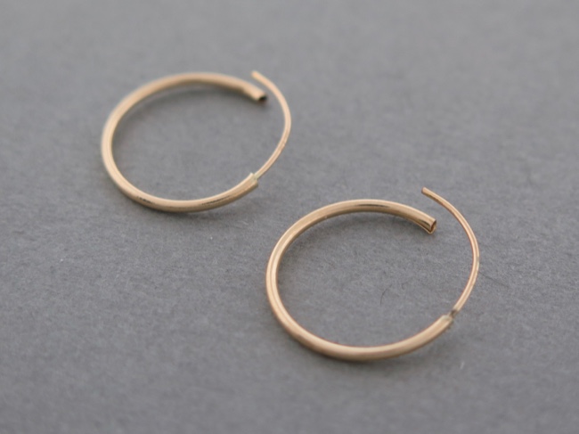 14k Endless Hoops - Click Image to Close