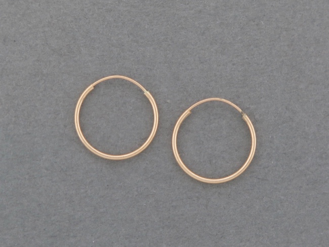 14k Endless Hoops - Click Image to Close