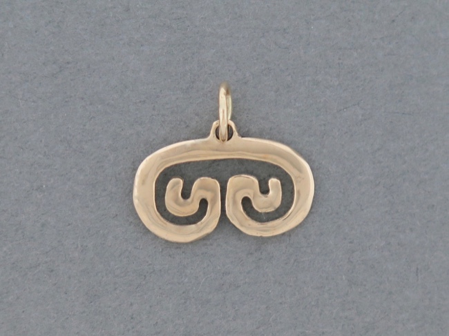 Petroglyph Pendant 14kt - Click Image to Close