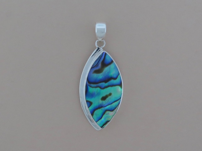 Abalone Ellipse Pendant - Click Image to Close