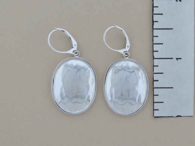 Sterling Oval Dangles - Click Image to Close