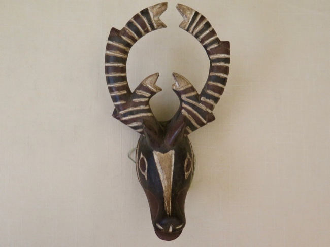 Bobo Bush Spirit Antelope Handcarved Wooden Mask - Click Image to Close