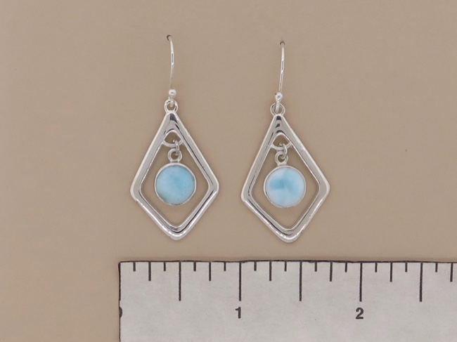 Larimar Long Dangle - Click Image to Close