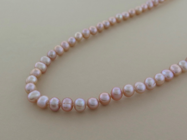 Pearls Creamy Pink - Click Image to Close