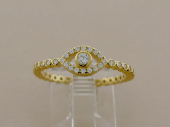 Gold Vermeil No Evil Eye - Click Image to Close