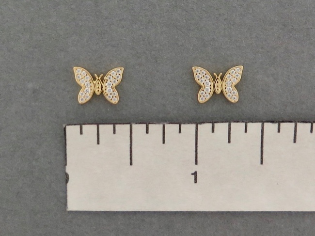 Gold Vermeil Butterflies - Click Image to Close