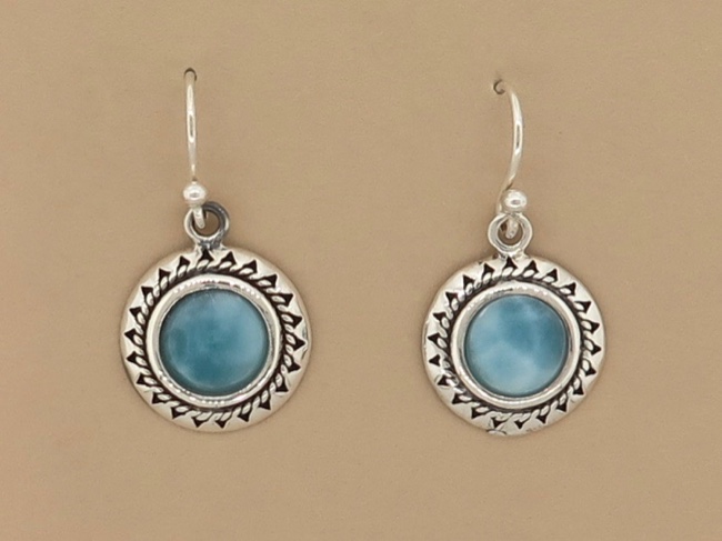 Larimar Aztec Bezel - Click Image to Close