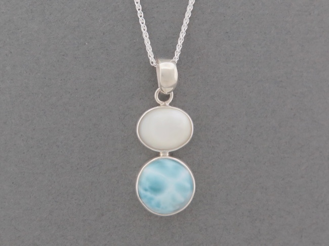 Larimar Shell Necklace - Click Image to Close