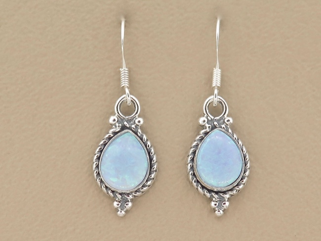 Opal Tear Earrings - Click Image to Close