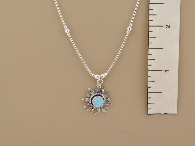 Opal Sun Necklace - Click Image to Close