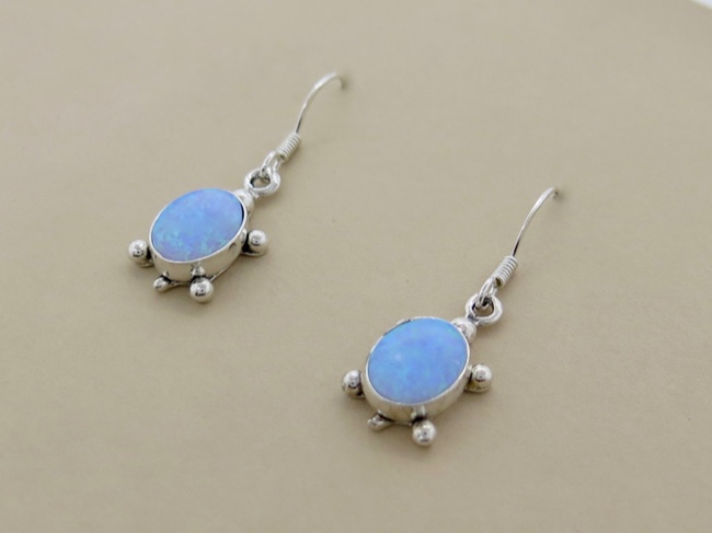 Opal Turtle Dangles - Click Image to Close