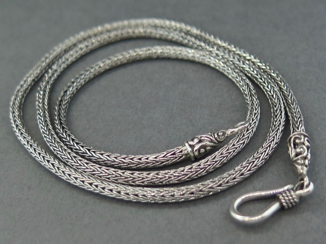 Chain Sterling Foxtail 22in - Click Image to Close