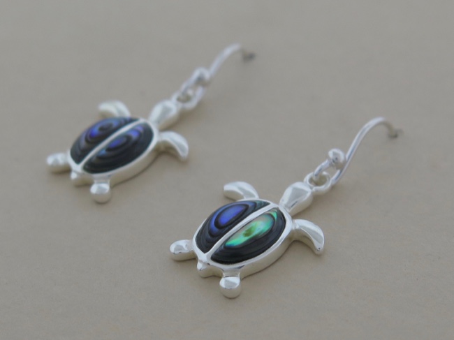 Abalone Turtle Dangles - Click Image to Close