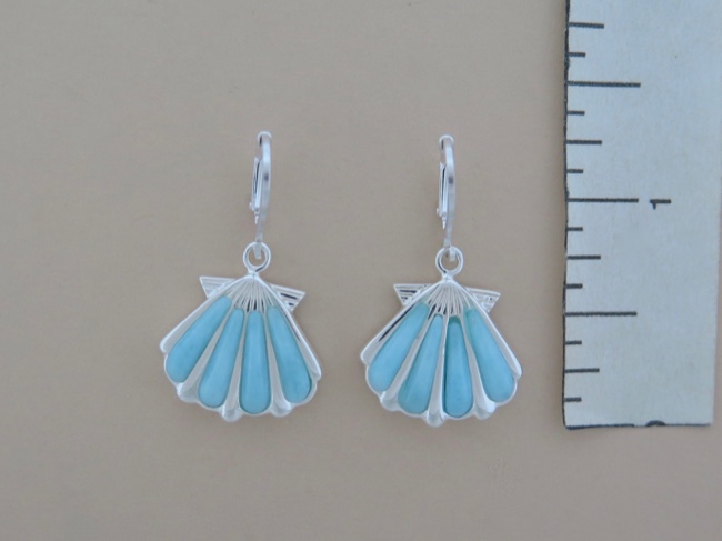 Larimar Scallop Shells - Click Image to Close