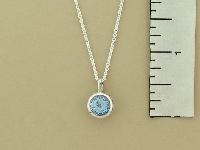 Blue Topaz Necklace - Click Image to Close