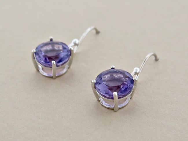 Amethyst Prong Set - Click Image to Close