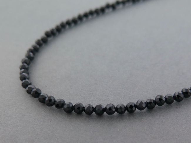 Faceted Black Spinel - Click Image to Close