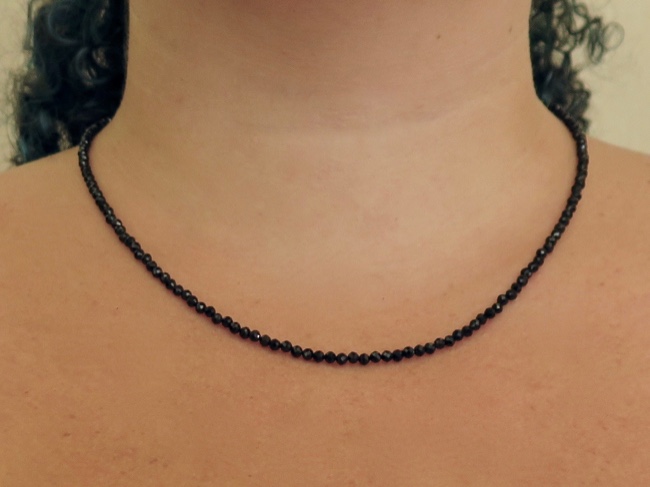 Faceted Black Spinel - Click Image to Close