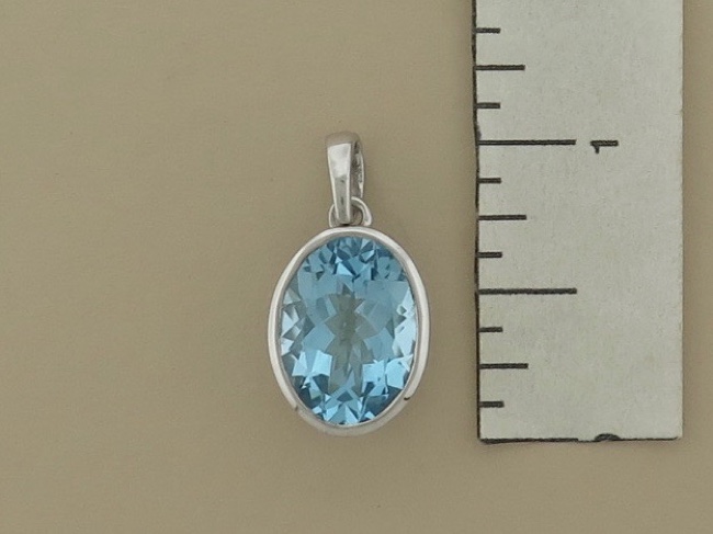 Blue Topaz Oval - Click Image to Close