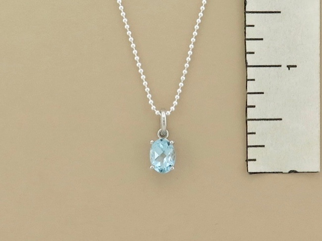 Blue Topaz Necklace - Click Image to Close